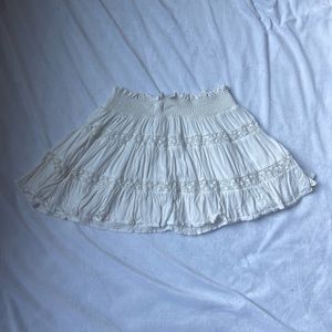 Mustard seed, size small white ruffled skirt